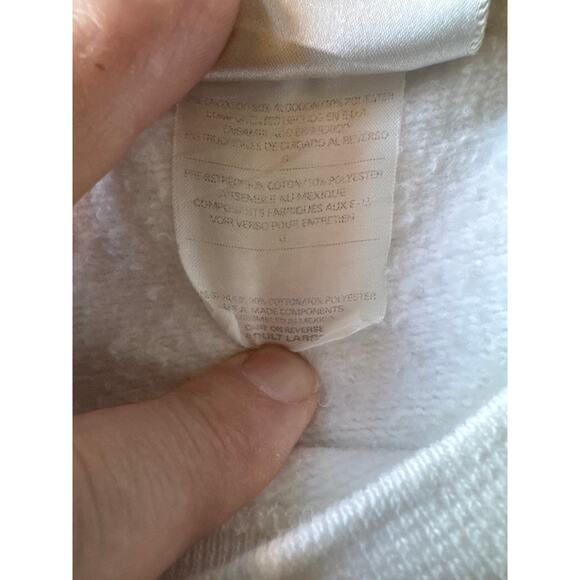 Vintage Tennis Memphis Racquet Club USA Made Hanes White L Crewneck - Picture 3 of 9